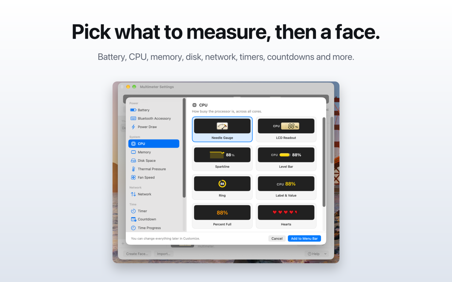 Adding a meter