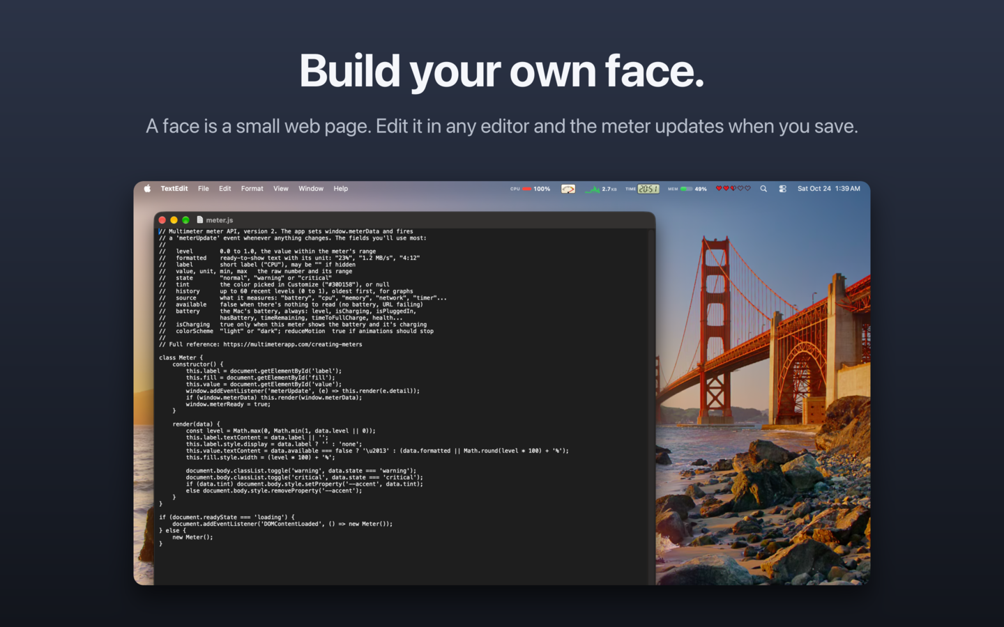 Building a face