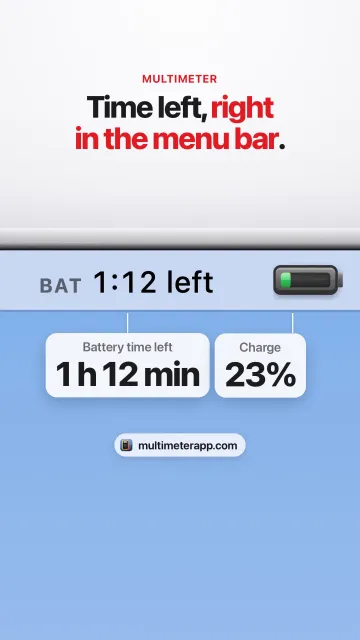 A battery meter reading 1:12 left in the Mac menu bar, from the video